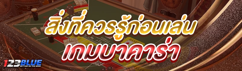 สิ่งที่ควรรู้ก่อนเล่น